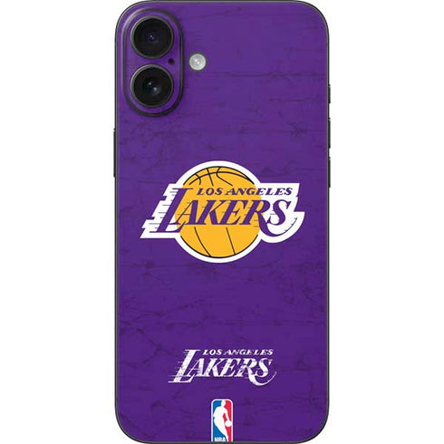 NBA Los Angeles Lakers Purple Primary Logo iPhone 16 Plus Skin