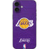 NBA Los Angeles Lakers Purple Primary Logo iPhone 16 Plus Skin