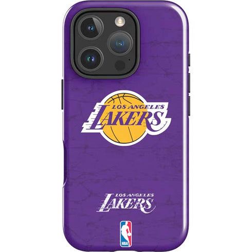 NBA Los Angeles Lakers Purple Primary Logo iPhone 16 Pro Impact Case