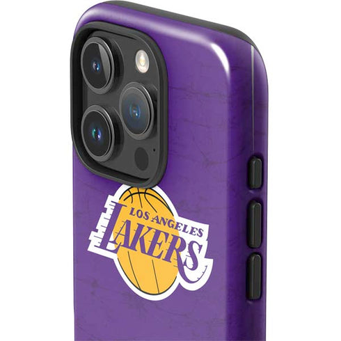 NBA Los Angeles Lakers Purple Primary Logo iPhone 16 Pro Impact Case