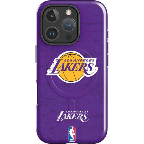 NBA Los Angeles Lakers Purple Primary Logo iPhone 16 Pro Magsafe Impact Case