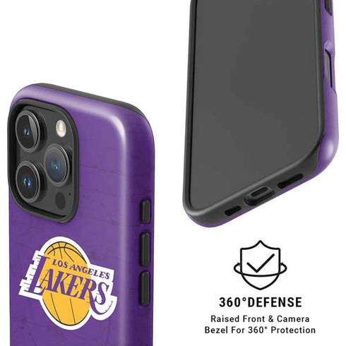 NBA Los Angeles Lakers Purple Primary Logo iPhone 16 Pro Magsafe Impact Case