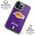 NBA Los Angeles Lakers Purple Primary Logo iPhone 16 Pro Max Clear Case