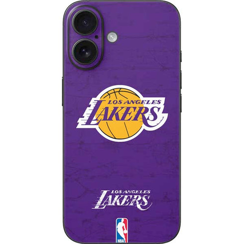 NBA Los Angeles Lakers Purple Primary Logo iPhone 16 Skin