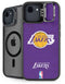 NBA Los Angeles Lakers Purple Primary Logo iPhone 16e Kickstand Case