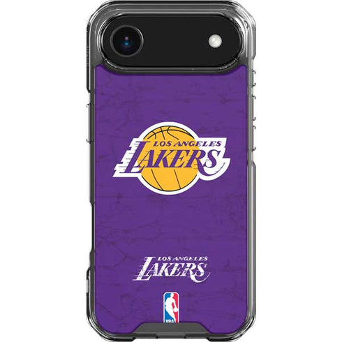 NBA Los Angeles Lakers Purple Primary Logo iPhone 17 Air Clear Case
