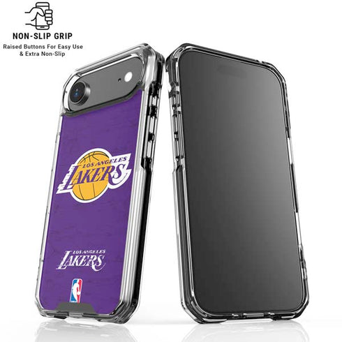NBA Los Angeles Lakers Purple Primary Logo iPhone 17 Air Clear Case
