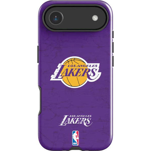 NBA Los Angeles Lakers Purple Primary Logo iPhone 17 Air Impact Case