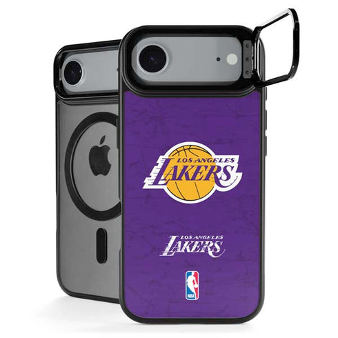 NBA Los Angeles Lakers Purple Primary Logo iPhone 17 Air Kickstand Case