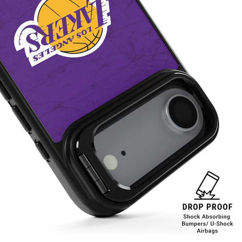 NBA Los Angeles Lakers Purple Primary Logo iPhone 17 Air Kickstand Case