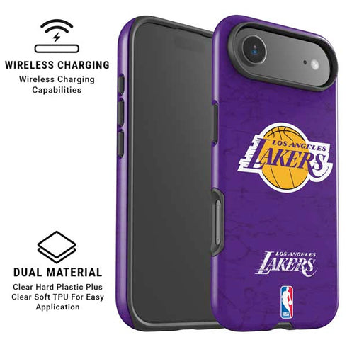 NBA Los Angeles Lakers Purple Primary Logo iPhone 17 Air Magsafe Impact Case