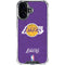 NBA Los Angeles Lakers Purple Primary Logo iPhone 17 Clear Case