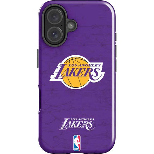 NBA Los Angeles Lakers Purple Primary Logo iPhone 17 Impact Case