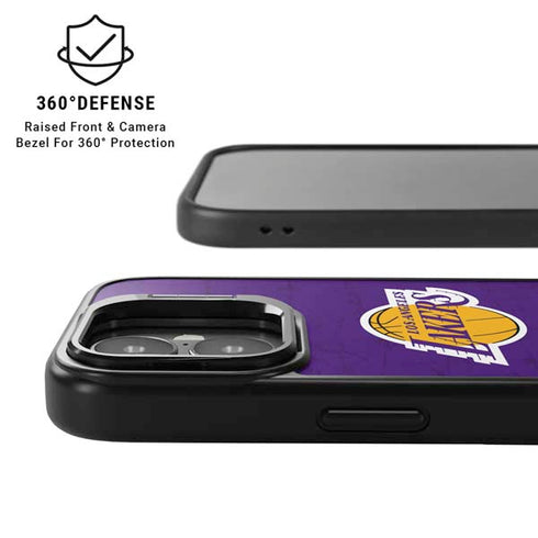 NBA Los Angeles Lakers Purple Primary Logo iPhone 17 Kickstand Case