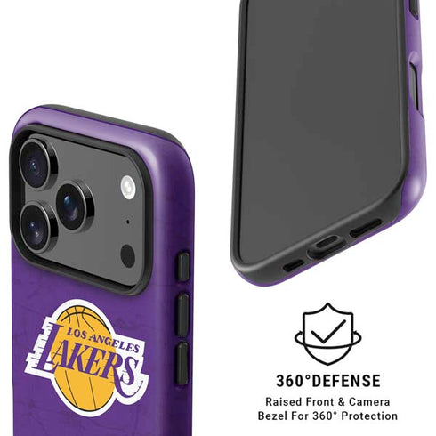 NBA Los Angeles Lakers Purple Primary Logo iPhone 17 Pro Magsafe Impact Case