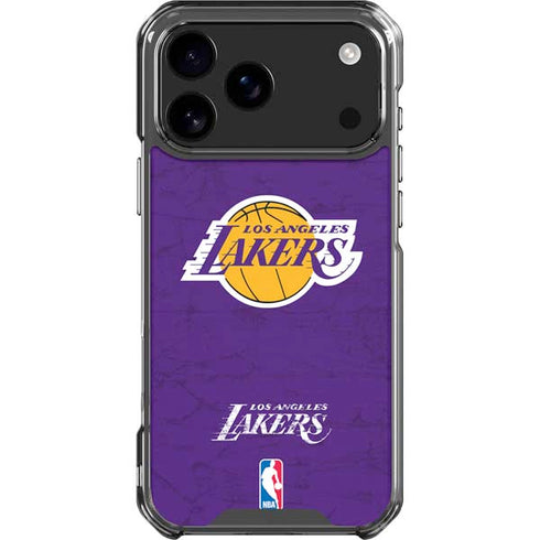NBA Los Angeles Lakers Purple Primary Logo iPhone 17 Pro Max Clear Case