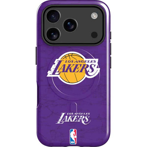 NBA Los Angeles Lakers Purple Primary Logo iPhone 17 Pro Max Magsafe Impact Case