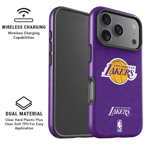 NBA Los Angeles Lakers Purple Primary Logo iPhone 17 Pro Max Magsafe Impact Case