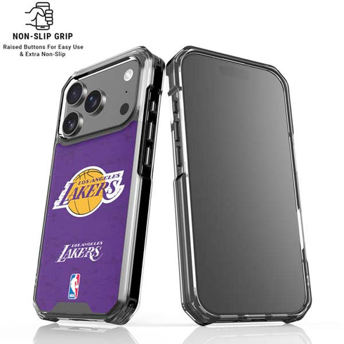 NBA Los Angeles Lakers Purple Primary Logo iPhone 18 Pro Clear Case