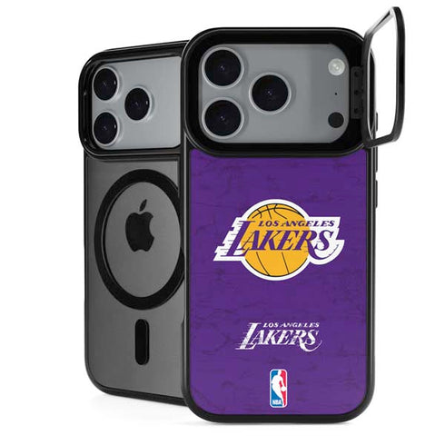 NBA Los Angeles Lakers Purple Primary Logo iPhone 18 Pro Kickstand Case