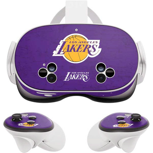 NBA Los Angeles Lakers Purple Primary Logo Meta Quest 3S Skin