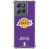 NBA Los Angeles Lakers Purple Primary Logo Moto G 5G (2025) Clear Case