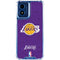 NBA Los Angeles Lakers Purple Primary Logo Moto G 5G (2024) Clear Case