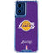 NBA Los Angeles Lakers Purple Primary Logo Moto G Play 4G (2024) Clear Case