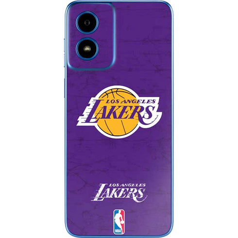 NBA Los Angeles Lakers Purple Primary Logo Moto G Play 4G (2024) Skin