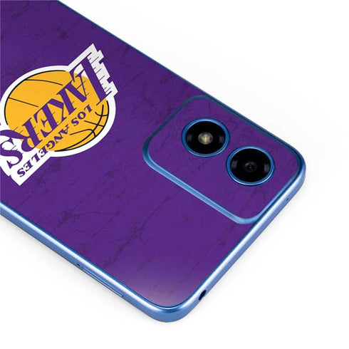 NBA Los Angeles Lakers Purple Primary Logo Moto G Play 4G (2024) Skin