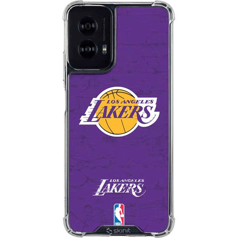 NBA Los Angeles Lakers Purple Primary Logo Moto G Power 5G (2024) Clear Case