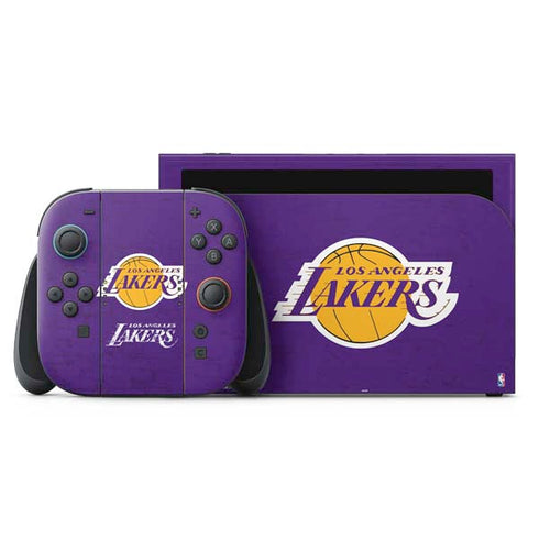 NBA Los Angeles Lakers Purple Primary Logo Nintendo Skins