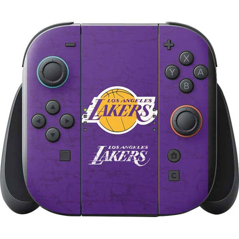 NBA Los Angeles Lakers Purple Primary Logo Nintendo Switch 2 (2025) with Joy-Con Skin