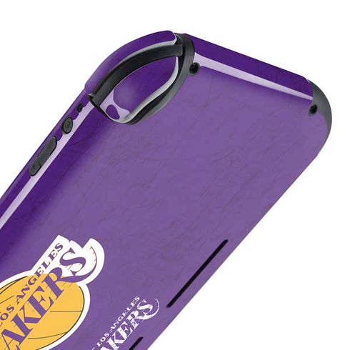 NBA Los Angeles Lakers Purple Primary Logo Nintendo Switch Lite Skin