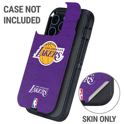 NBA Los Angeles Lakers Purple Primary Logo Otterbox Defender iPhone Skin