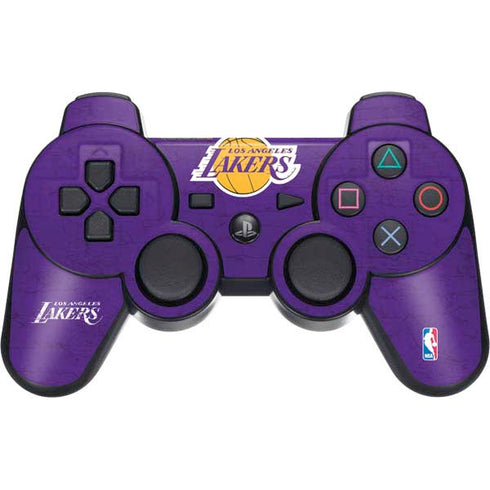 NBA Los Angeles Lakers Purple Primary Logo PS3 Dual Shock wireless controller Skin