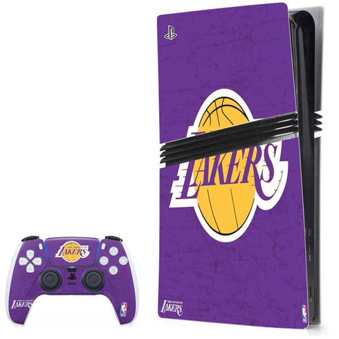 NBA Los Angeles Lakers Purple Primary Logo PS5 Pro Bundle Skin