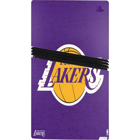 NBA Los Angeles Lakers Purple Primary Logo PS5 Pro Console Skin