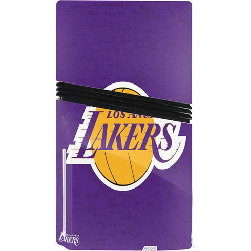 NBA Los Angeles Lakers Purple Primary Logo PS5 Pro Disk Console Skin