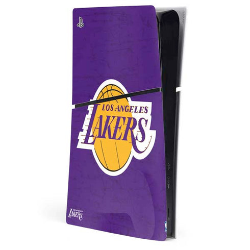 NBA Los Angeles Lakers Purple Primary Logo PS5 Slim Digital Edition Console Skin