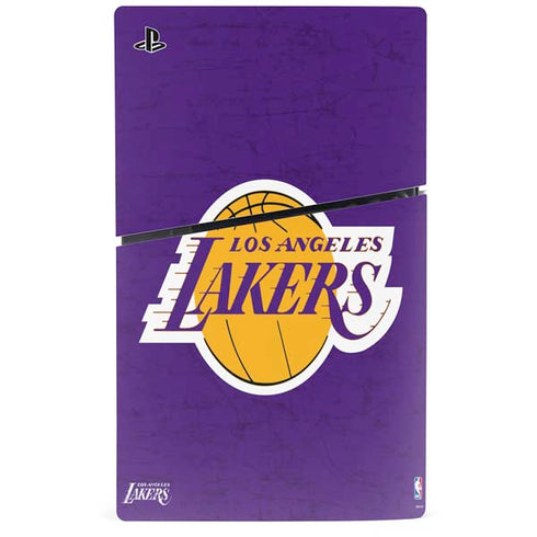 NBA Los Angeles Lakers Purple Primary Logo PS5 Slim Digital Edition Console Skin