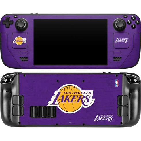 NBA Los Angeles Lakers Purple Primary Logo Steam Deck Handheld Gaming Computer OLED Skin