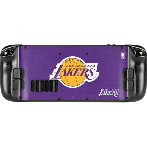 NBA Los Angeles Lakers Purple Primary Logo Steam Deck Handheld Gaming Computer OLED Skin