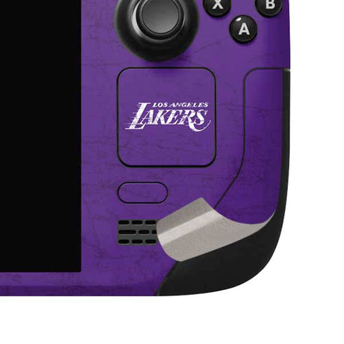 NBA Los Angeles Lakers Purple Primary Logo Steam Deck Handheld Gaming Computer OLED Skin