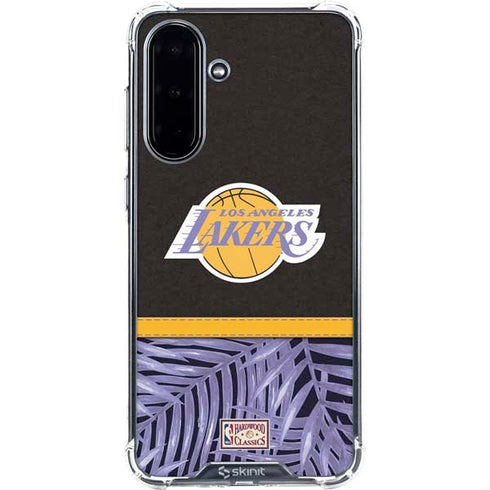 NBA Los Angeles Lakers Retro Palms Galaxy A36 5G Clear Case