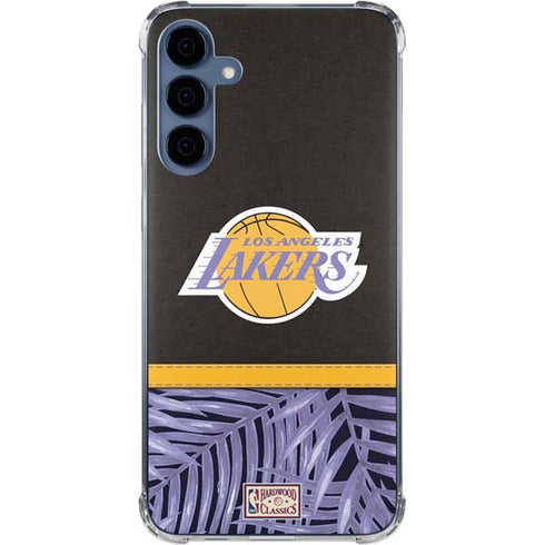 NBA Los Angeles Lakers Retro Palms Galaxy A55 5G Clear Case