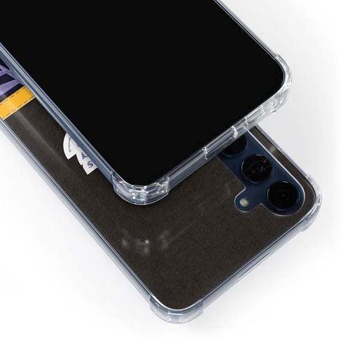 NBA Los Angeles Lakers Retro Palms Galaxy A55 5G Clear Case