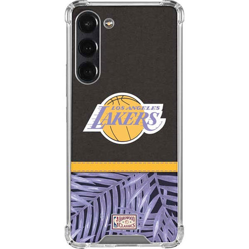 NBA Los Angeles Lakers Retro Palms Galaxy S24 FE Clear Case