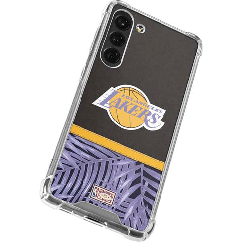 NBA Los Angeles Lakers Retro Palms Galaxy S24 FE Clear Case