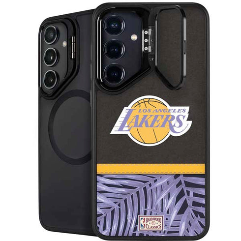 NBA Los Angeles Lakers Retro Palms Galaxy S25 Kickstand Case